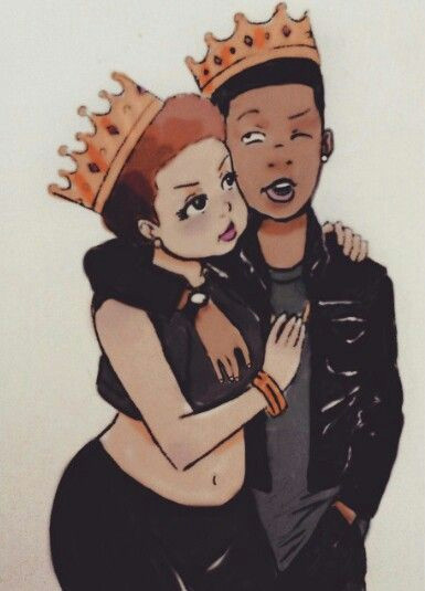 Cartoon Drawing Love Images King Queen Black Art 3 Drawings Black Love Art Art