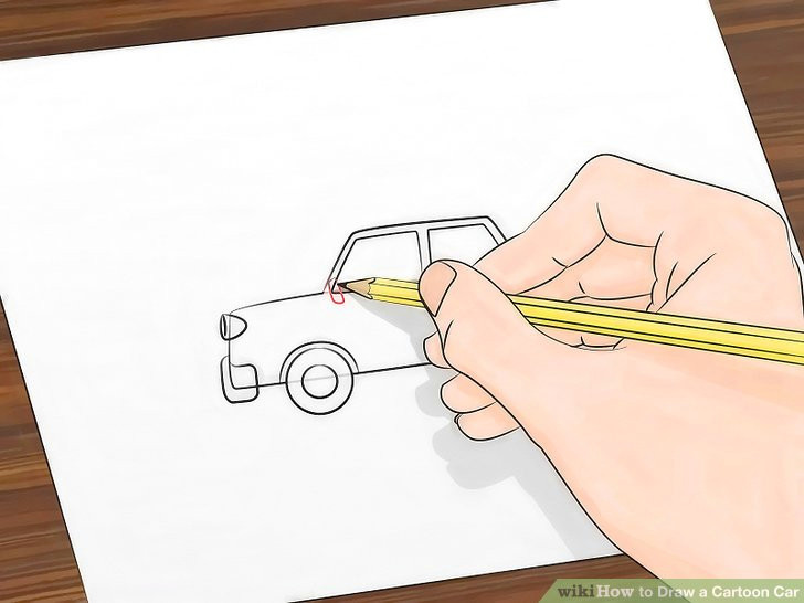 Cartoon Drawing Maker How to Draw A Cartoon Car 8 Steps with Pictures Wikihow