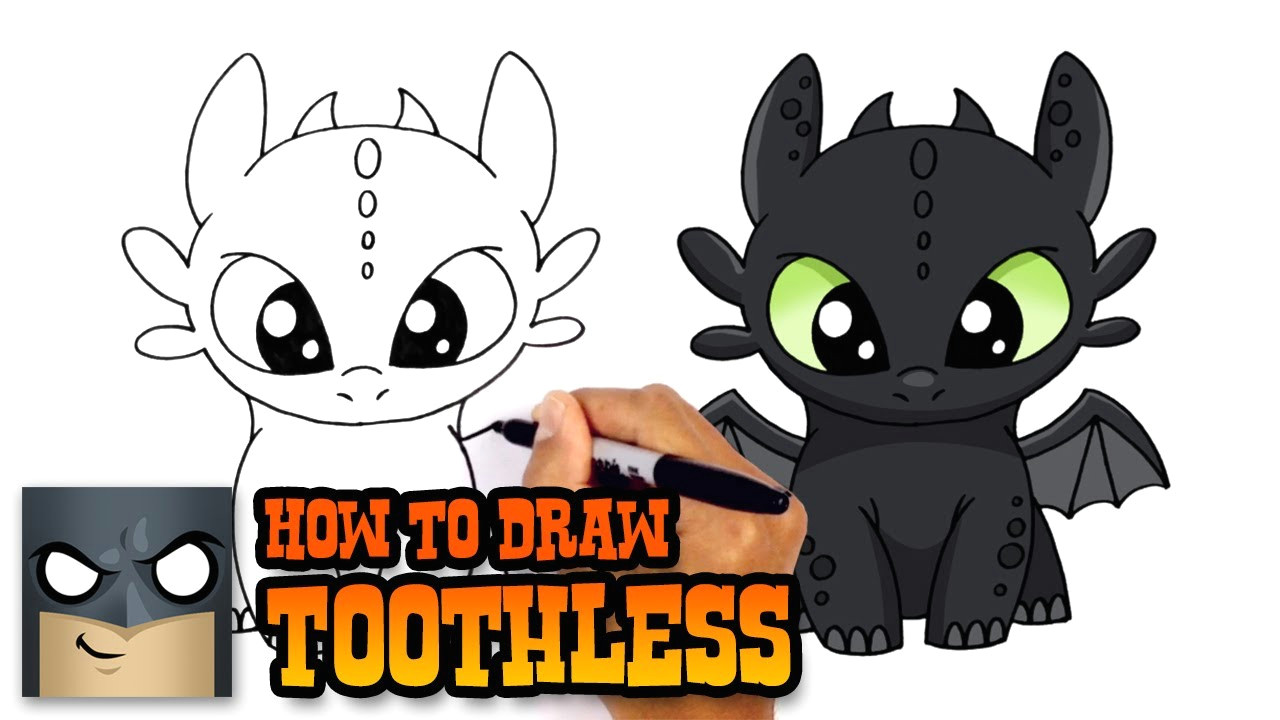 Cartoon Drawing Maker Online How to Draw toothless How to Train Your Dragon Youtube