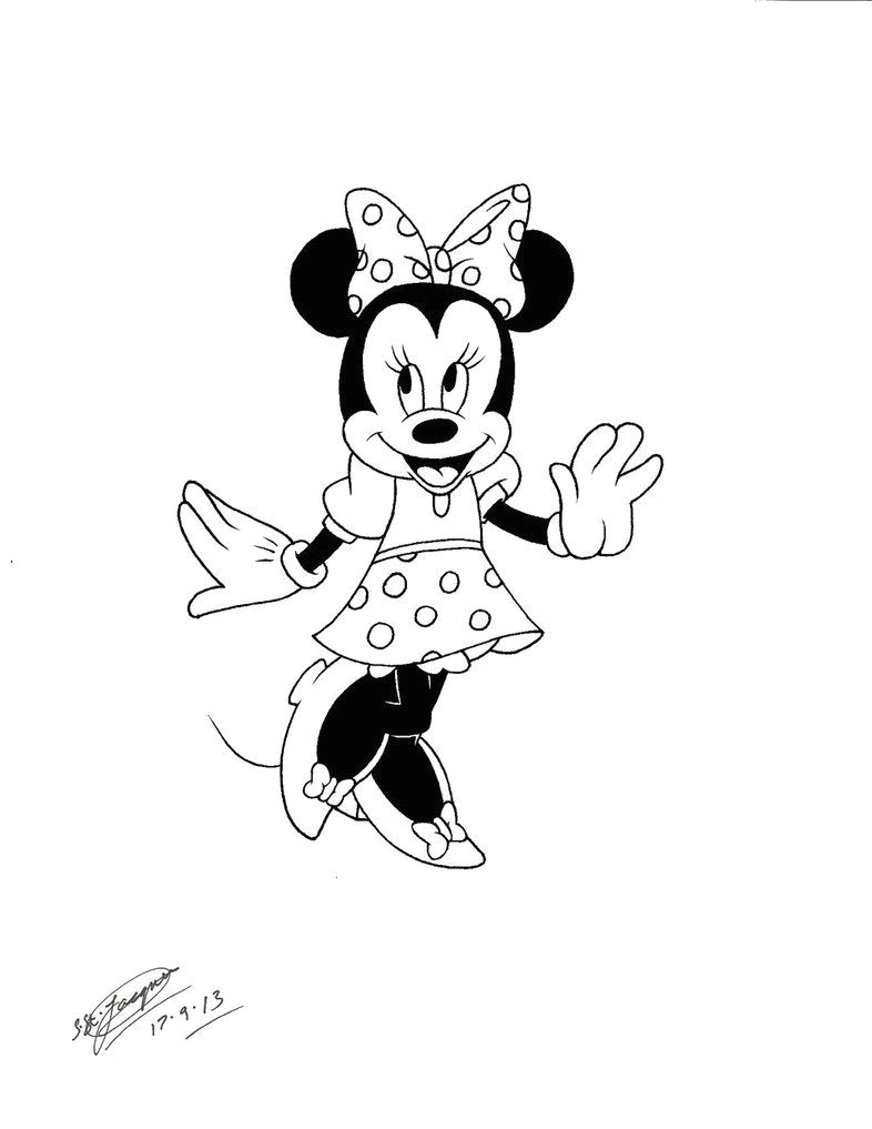 Cartoon Drawing Minnie Mouse My Disney Minnie Mouse Tattoo Design 3 by Shannonxnaruto On