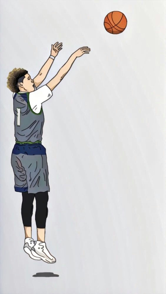 Cartoon Drawing Nba Lamelo Ball Lamelo Ball Pinterest Basketball Nba and Nba Players