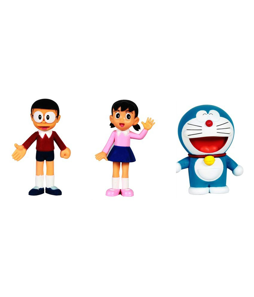 Cartoon Drawing Nobita Nobita Doremon Laughing Shizuka 3 Action Figurines toy Buy Nobita