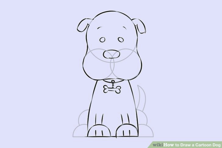 Cartoon Drawing Of A Dog Face 6 Easy Ways to Draw A Cartoon Dog with Pictures Wikihow