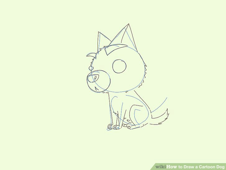 Cartoon Drawing Of A Dog Face 6 Easy Ways to Draw A Cartoon Dog with Pictures Wikihow