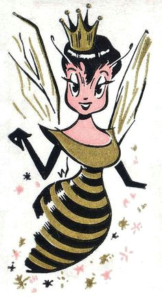 Cartoon Drawing Of A Queen Bee 120 Best Printables Bees Images Bees Cute Bee Beekeeping