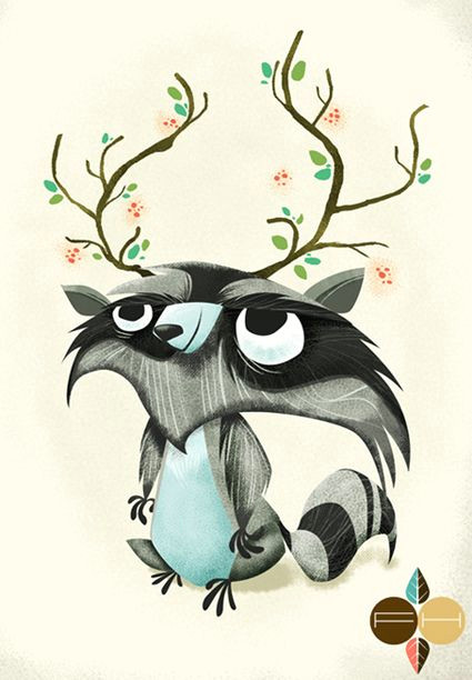 Cartoon Drawing Raccoon Racoon Character Design Pinterest Illustration Raccoon Art
