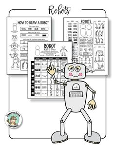 Cartoon Drawing Robot Step by Step 296 Best Alien Worlds Cartoons Images Drawings Art Classroom Art