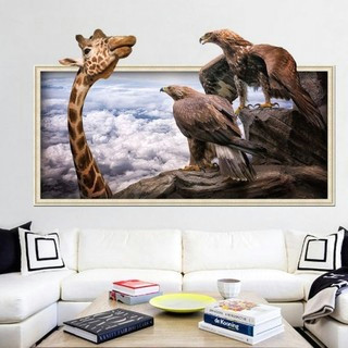 Cartoon Drawing Room Cartoon Lovely 0d Giraffes Wall Stickers Bedroom Living Room