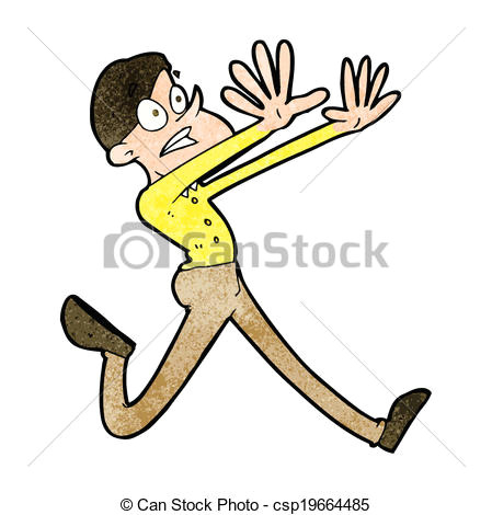 Cartoon Drawing Running Man Cartoon Man Running Away