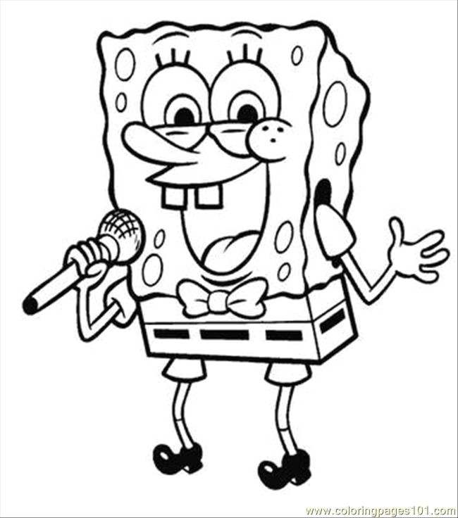 Cartoon Drawing Spongebob Printable Spongebob Picture Free Printable Coloring Page Spongebob