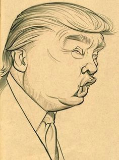 Cartoon Drawing Trump 52 Best Trump Caricatures Images Donald Trump Caricature