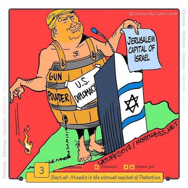 Cartoon Drawing Trump Instagram Post by D islam Peaceful Religion D islam Pfr