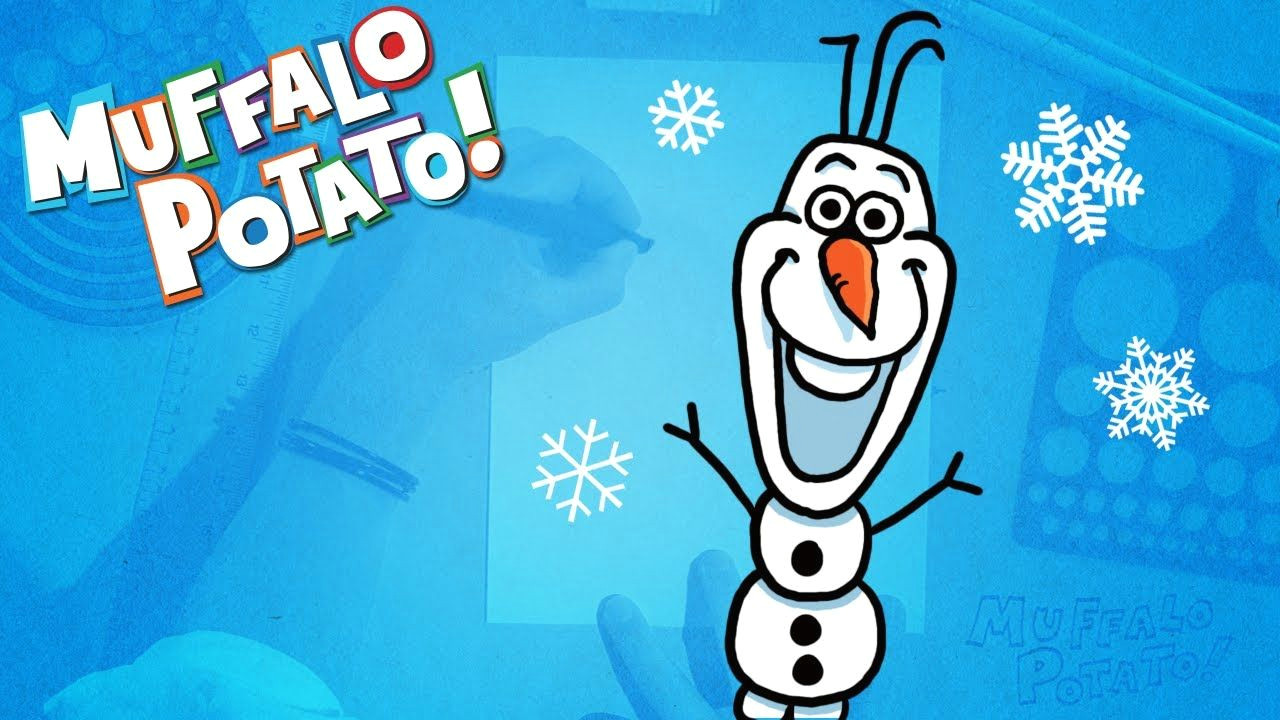 Cartoon Drawing Using Numbers How to Draw Olaf Using Letters and Numbers with Muffalo Potato Art