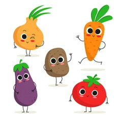 Cartoon Drawing Vegetables 13 Best Vegetable Cartoon Images Graphics Drawings Etchings