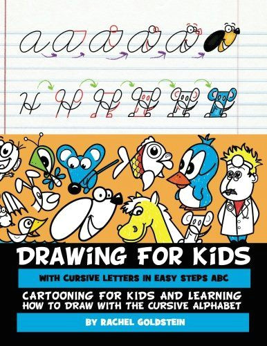 Cartoon Drawing with Alphabets Drawing for Kids with Cursive Letters In Easy Steps Abc Cartooning