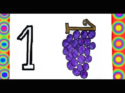Cartoon Drawing with Numbers How to Draw Numbers From 1 to 5 Trasform Into Fruit Cartoon
