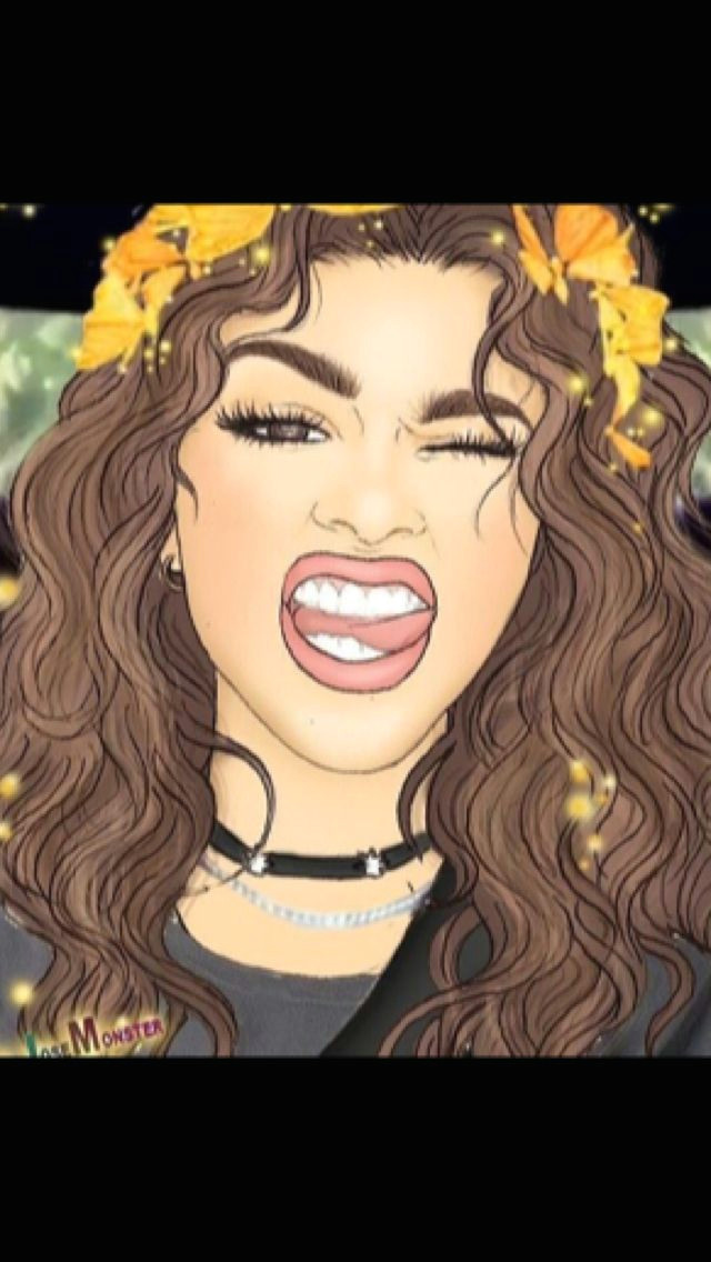 Cartoon Drawing Zendaya Pin by Kailah Elle On Zendaya Drawings Art Art Drawings