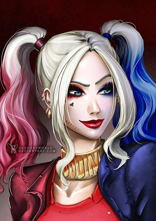 Cartoon Harley Quinn Drawing Gastebuch Von Sweet Blondy Anime Manga Zeichentrick Disney