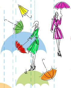 Cartoon Umbrella Drawing 396 Fantastiche Immagini Su Umbrellas Illustrations Drawings