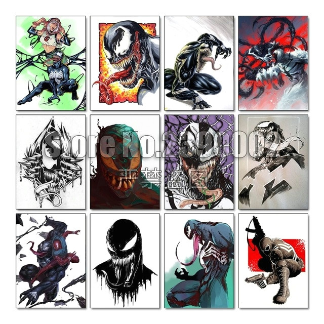 Cartoon Venom Drawing 5d Diy Diamond Painting Cartoon Venom Diamond Painting Cross Stitch