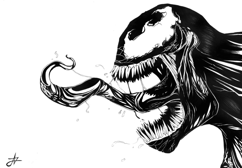 Cartoon Venom Drawing Venom Drawing Free Download On Ayoqq org