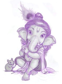 Cartoon Vinayagar Drawing 258 Best Ganesh Art Images Ganesha Art Baby Ganesha Buddha