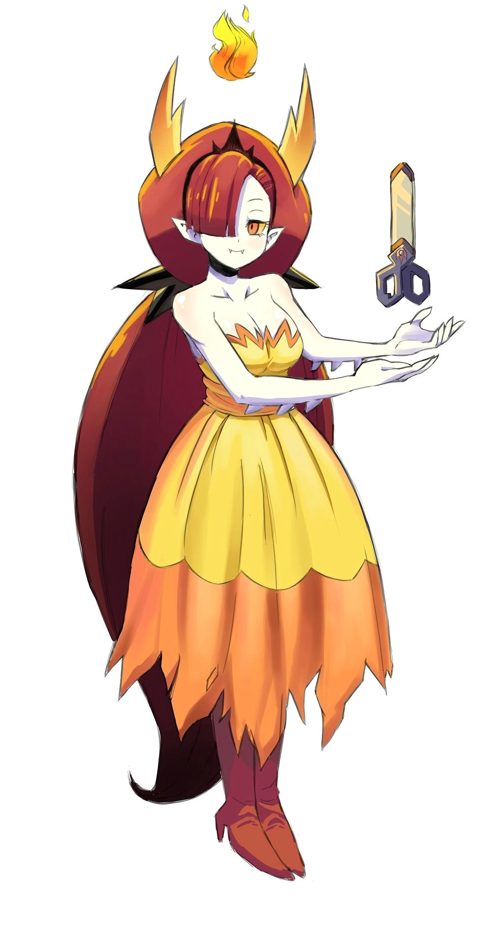 Cartoon Vs Drawing I Enjoyed Drawing This One Its Hekapoo Urgh She S Just so
