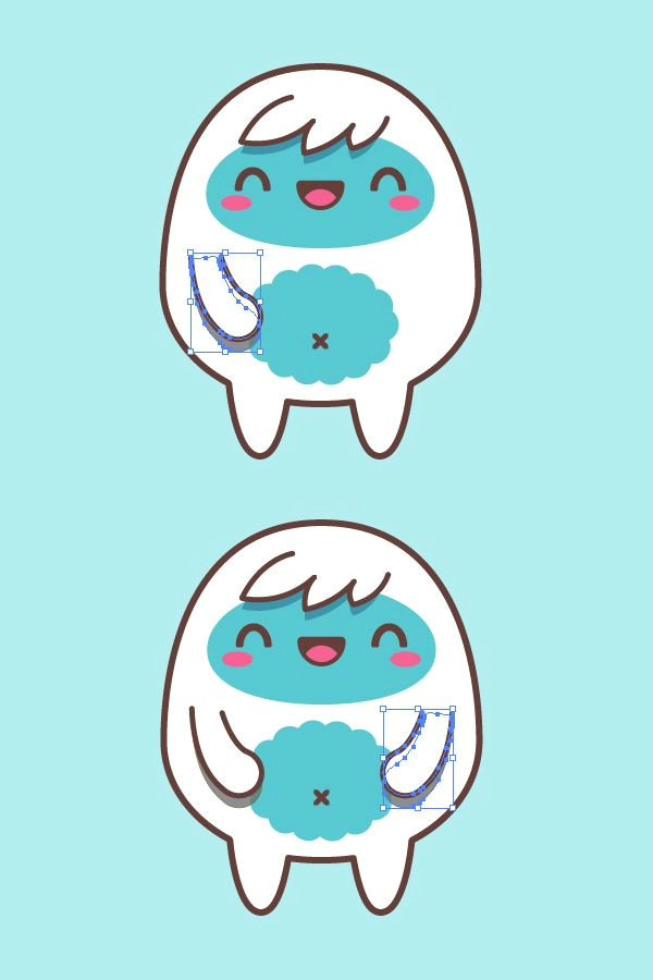 Cartoon yeti Drawing Creating A Simple Kawaii yeti with Basic Shapes In Adobe Illustrator