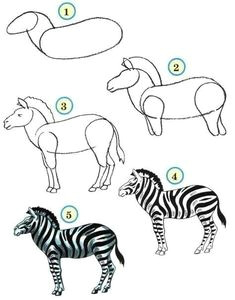 Cartoon Zebra Drawing Step by Step 45 Best Zebra Drawing Images Zebra Art Zebra Drawing Zebra Painting