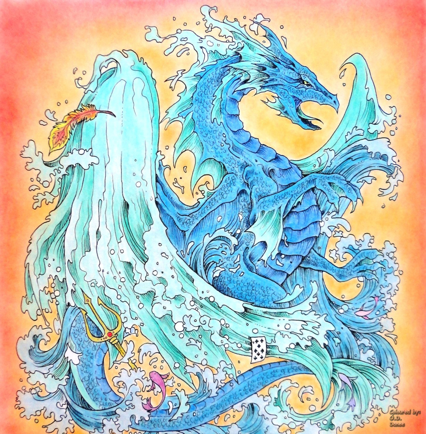 Colored Pencil Drawings Of Dragons Kerby Rosanes Mythomorphia Water Dragon Coloured with Marco
