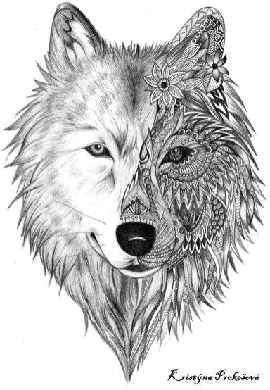 Cool Drawing Of A Wolf Cool Wolf Tattoo Design Ideas Suitable for You who Loves Spirit