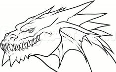 Cool Drawings Of Dragons Easy How to Draw A Raptor Head Step by Step Dinosaurs Animals Free