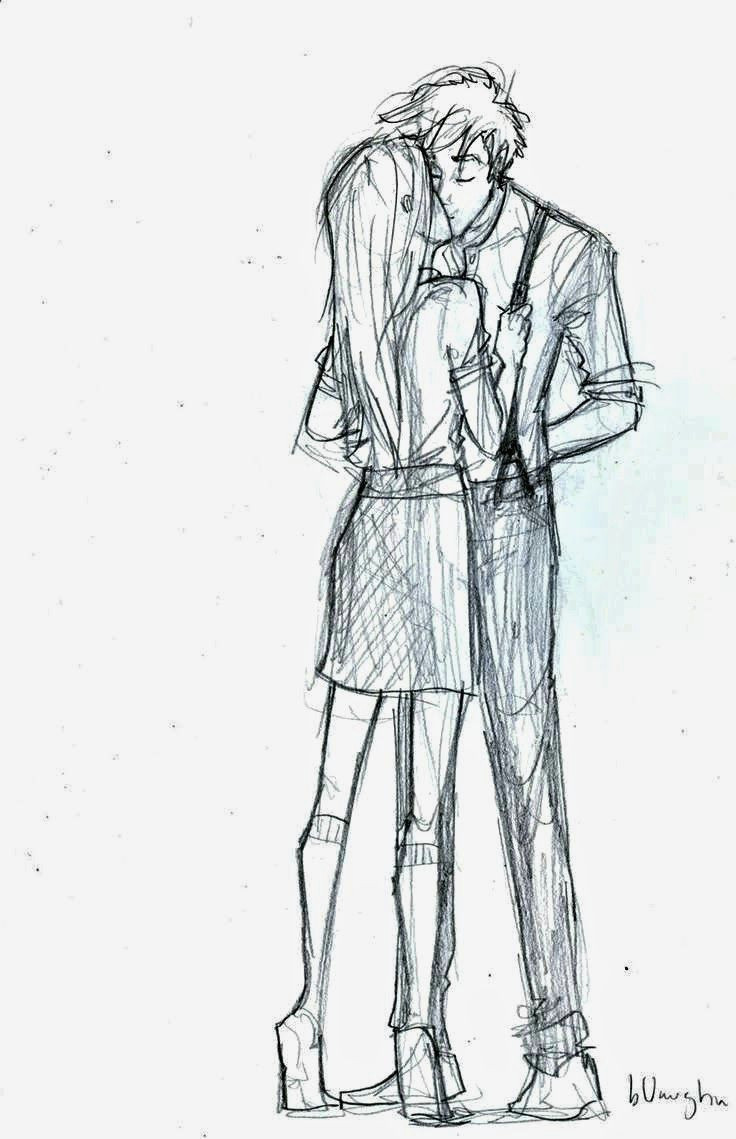 Cute Boy N Girl Drawing Kissing Sketch Of Boy and Girl by Zizing Com Sketches Of