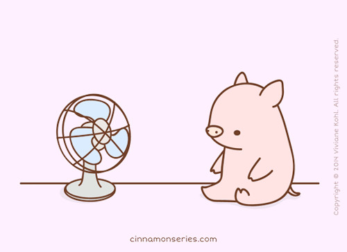 Cute Drawing Dog Gif Pig with A Fan Awwwwww Animals Cute Animals Cute Pigs