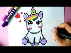 Cute Drawing Easy Food How to Draw A Super Cute and Easy Unicorn Youtube Draw In 2019
