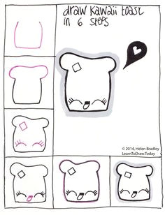 Cute Drawing Ideas Easy Step by Step 128 Best Kawaii and Doodles Drawings Step by Step Images Doodle