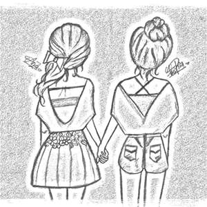 Cute Drawing Ideas for Your Best Friend Best Friend Drawings that are Easy to Draw Yahoo Image Search