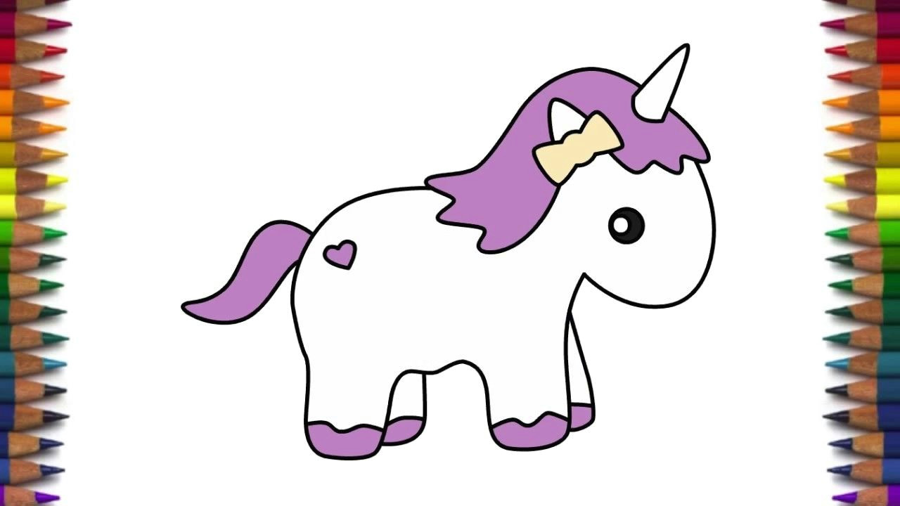 Cute Drawing Ideas Unicorn 1280×720 How to Draw Cute Pony Unicorn Quick and Easy Step by Step