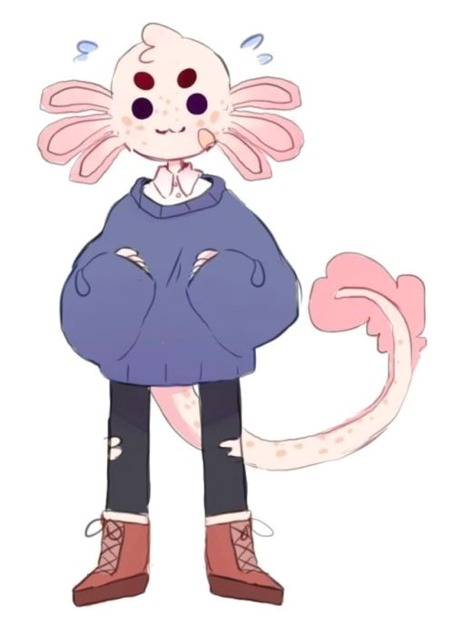 Cute Drawing Inspiration Pin by Izzy Puck On Anthropomorphic Furry Art Drawings Axolotl