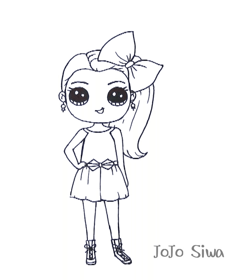 Cute Drawing Jojo Siwa Jojo Siwa Coloring Sheets Free Not Pritable Be Cause I Cant Print It