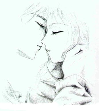 Cute Drawing Kiss Anime Kiss Wish I Could Draw This Inspiring Things Cool Art In