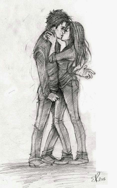 Cute Drawing Kiss Kiss Sketch Of Boy and Girl Sketches Of Couples Pinterest