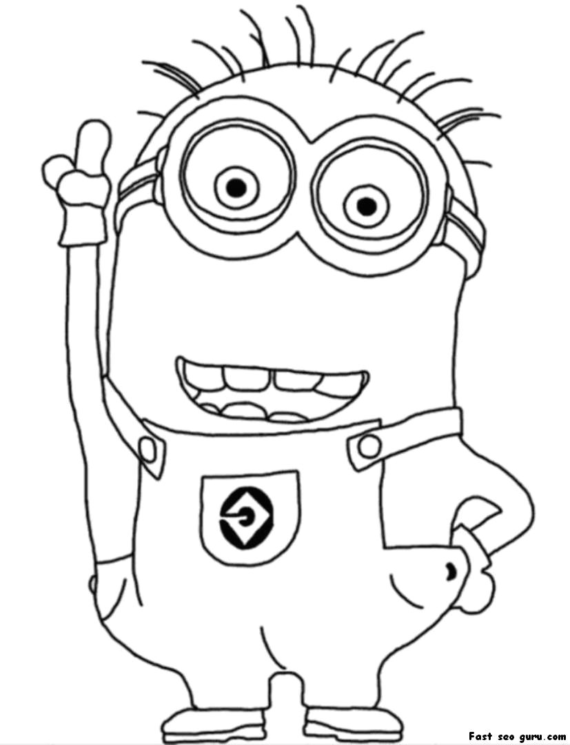 Cute Drawing Minions Cute Despicable Me Minion Coloring Pages Coloring Pages