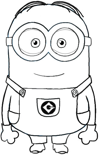 Cute Drawing Minions How to Draw Dave One Of the Minions From Despicable Me Drawing
