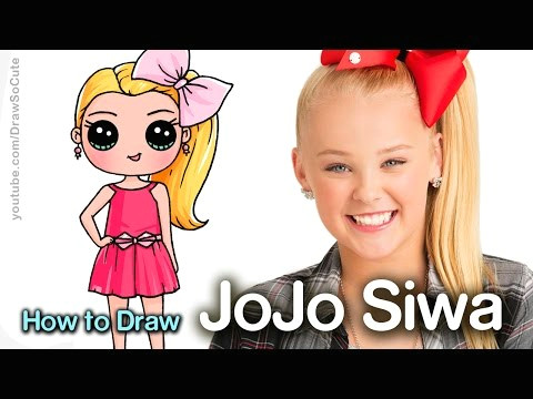 Cute Drawing Of Jojo Siwa How to Draw Jojo Siwa Eachnow Com