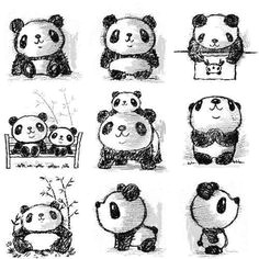 Cute Drawing Of Panda 33 Best Panda Drawing Images Panda Drawing Panda Bears Cute Panda