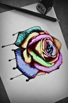 Cute Drawing Of Roses Artist Unknown Date Unknown Medium Drawing Using Colored