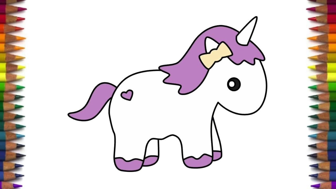 Cute Drawing Of Unicorn 1280×720 How to Draw Cute Pony Unicorn Quick and Easy Step by Step