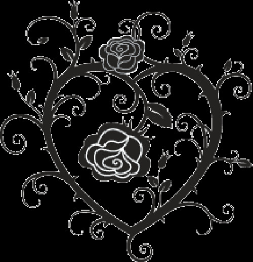 Cute Drawings Of Roses and Hearts Tribal Heart Rose Tatoo Pinterest Tattoos Tribal Heart