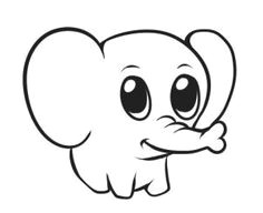 Cute Easy Elephant Drawings Cute Animal Drawings Easy Wallpapers Gallery Cute Drawings